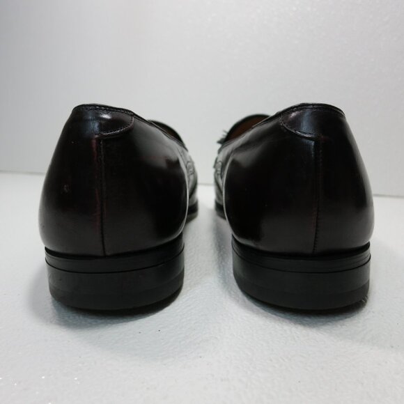 Johnston & Murphy Heritage Kiltie Tassel Brogue Leather Dress Loafers Sz 13 D/B - Picture 6 of 7